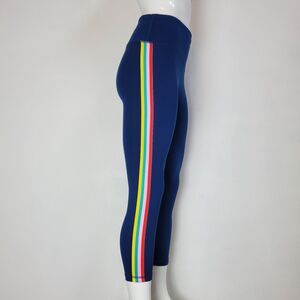 NEW Gap Navy Rainbow Stripe Leggings